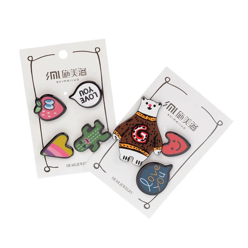 

Hot Cartoon fashion Acrylic Pin Badge Clothes Badges Backpack Beautify Icons Shoes Package Icon
