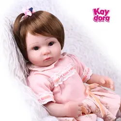 KAYDORA 17 дюймов 42 см виниловый силиконовый Reborn Baby живая кукла реалистичные малыш настоящая кукла Реалистичная принцесса девочка дети реборн