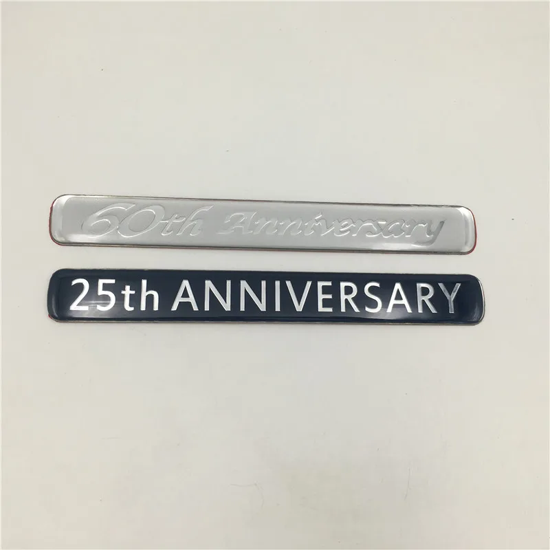 

For Toyota 60th Anniversary Land Cruiser Prado 150 Quarter Emblem Logo For Honda 25th Anniversary Side Fender 3d Sticker