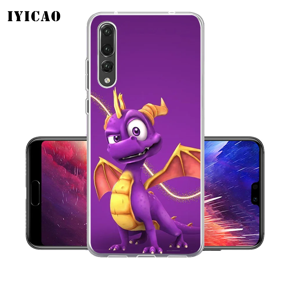 Мягкий силиконовый чехол для телефона IYICAO Spyro The Dragon Huawei P30 P20 Pro P10 P9 P8 Lite P Smart