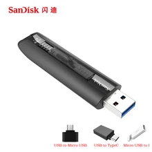 SanDisk USB 3.0 Flash Drive CZ800 256GB 128GB 64GB 32GB 16GB Pen Drives double interface Pen Drive for iPhone iPad iPod APPLE
