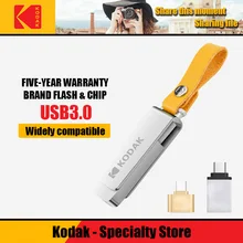 Kodak USB 3,1 K133 128 ГБ usb флеш-накопитель 256 ГБ мини-накопитель 16 Гб USB 3,0 Флешка 32 Гб металлическая карта памяти 64 ГБ