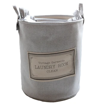 

Home use large Dirty clothes basket dirty clothes basket double thick jacquard cloth for laundry clothes storage basket