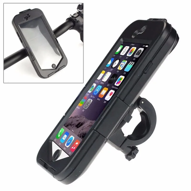 

New Waterproof Motorcycle Bike Bicycle Handlebar Mount Phone Holder Bag Case soporte for Apple iPhone 6 Plus iphon6 i6 5.5inch