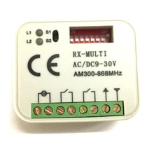 AC DC 12-24V 2 канала мульти приемник RX мульти 300-868 MHz