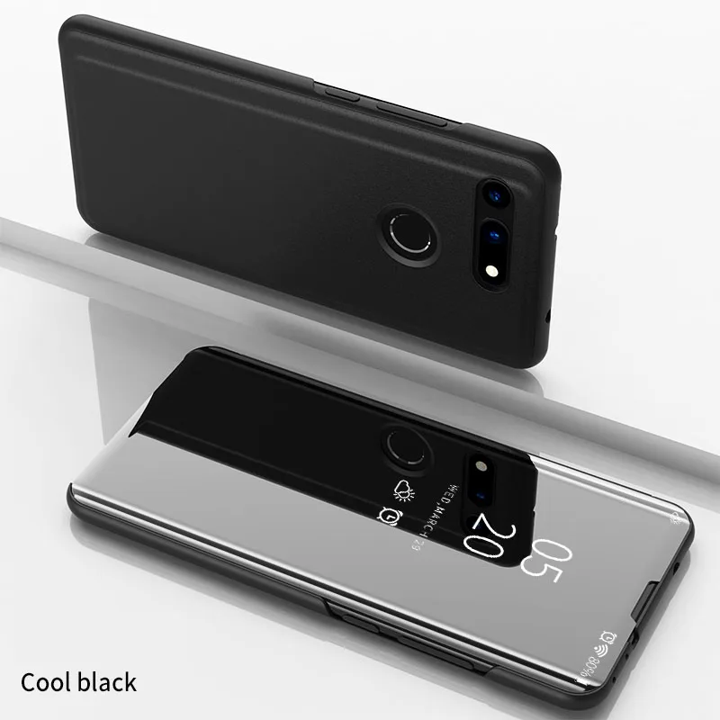 Чехол Honor View 20 для Huawei V20 роскошное умное зеркало кожаный чехол с откидной крышкой