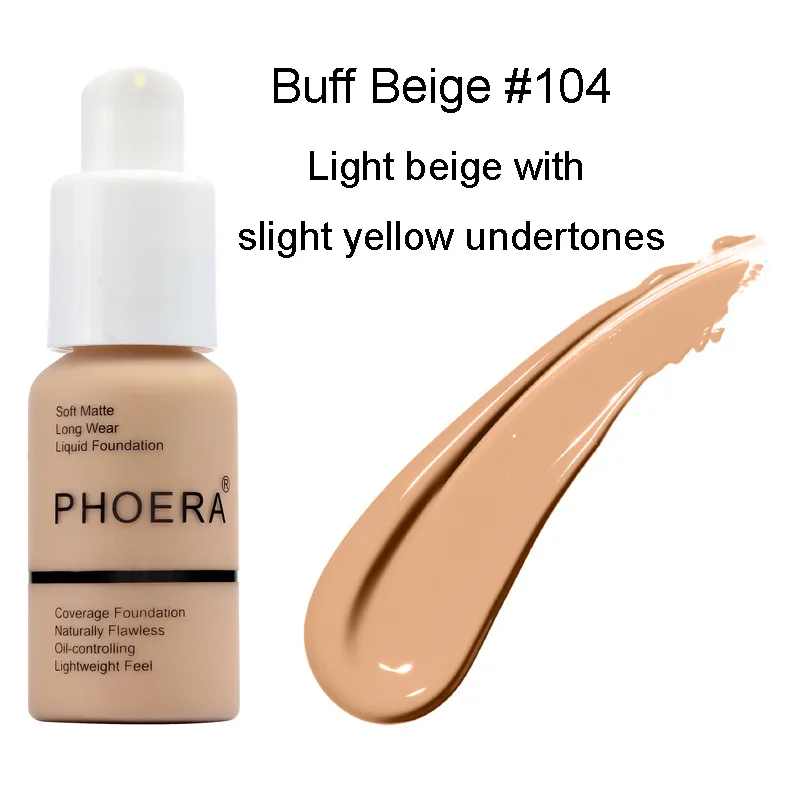 

PHOERA Mineral Face Primer Whitening Liquid Foundation Concealer Waterproof Moisturizer Primer Makeup maquillaje TSLM1
