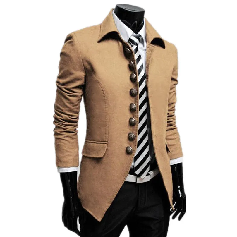 Hot Sale 2015 Winter Men Coat Black Friday Deals Winter Jacket Men Overcoat Black Red Brownin