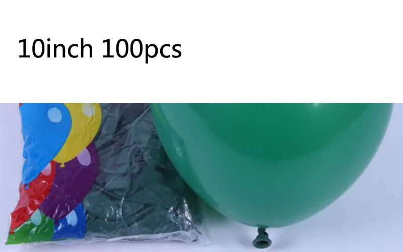10inch green 100pcs Горячее предложение! Распродажа! 100 шт./пакет хороший зеленый воздушный шар для рождества декор ко дню рождения высокого качества баллон гелия вечерние DIY латексные балоны " 10" 1" ZY204 - Цвет: 10inch green 100pcs