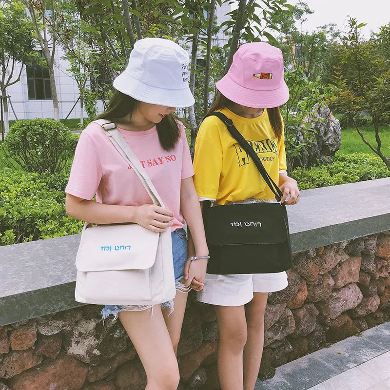 

Fashion Women Hasp Messenger Bag Canvas Shoulder Bags 2019 Autumn Winter New Hot Female Students School Bags Handbags