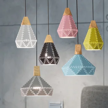 

Loft Vintage Led Pendant Lamp E27 Aluminum Iron Metal Retro Northern Europe Industrial Style Edison Pendant Light ZDD0049
