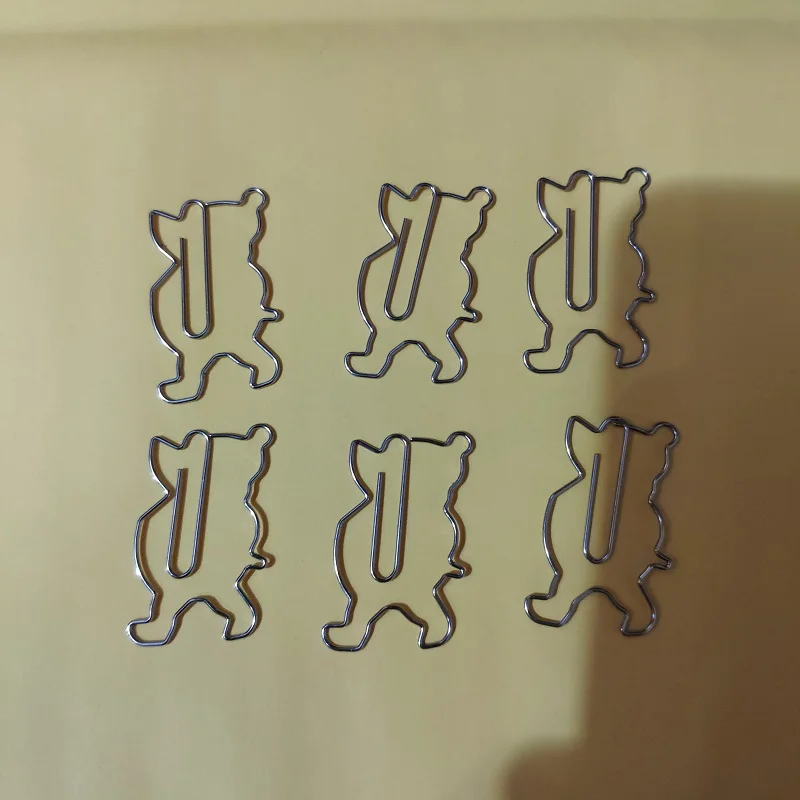 10 Clips De Papel De Etal, Clips De Notas De Oso Arco Iris, Clips De