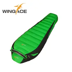 WINGACE Fill 600 г 1000 г Открытый Отдых Путешествия пеший туризм спальный мешок для взрослых сверхлегкий Мумия Нейлон Туризм утка вниз спальный