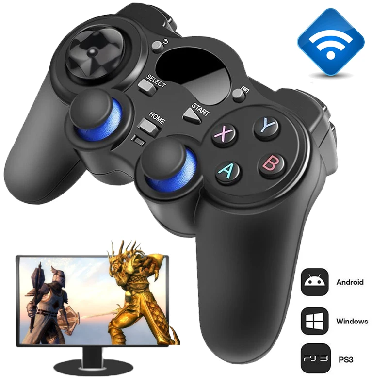 2 4 G Kontroller Gejmpad Android Besprovodnoj Dzhojstik Joypad S Otg - 2 4 g kontroller gejmpad a!   ndroid besprovodnoj dzhojstik joypad s otg konverter dlya ps3 smartfon dlya planshetnyh pk smart tv box best seller june 2019