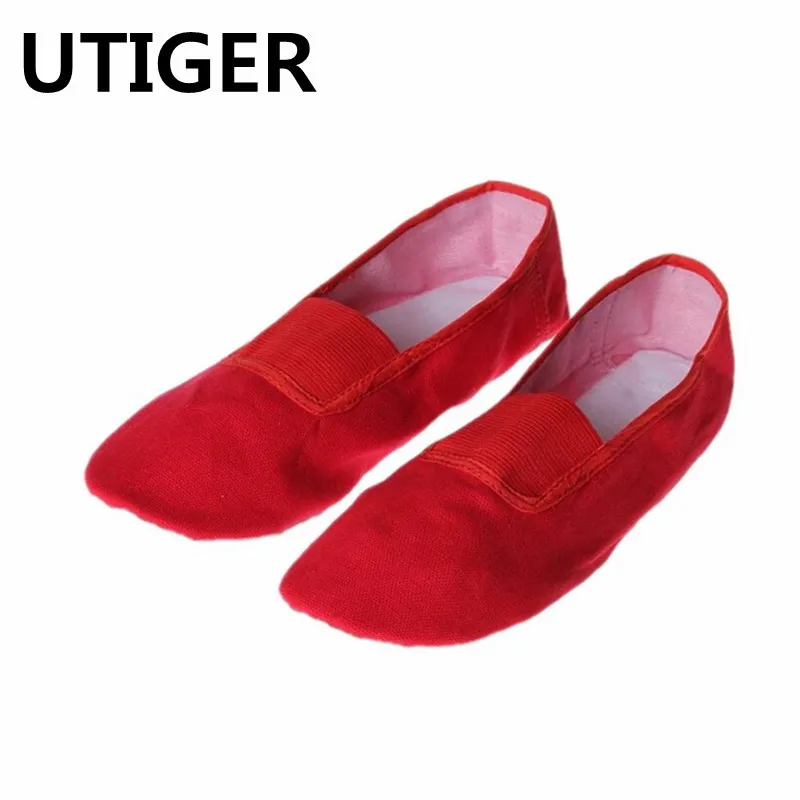 Парусиновая спортивная обувь для йоги Танцевальная балета 3 цвета мягкая подошва