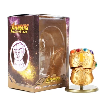 

8cm The Avengers Infinity War Infinity Gauntlet Thanos Gloves Q Version Superhero PVC Action Figure Collectible Model Kids Toys