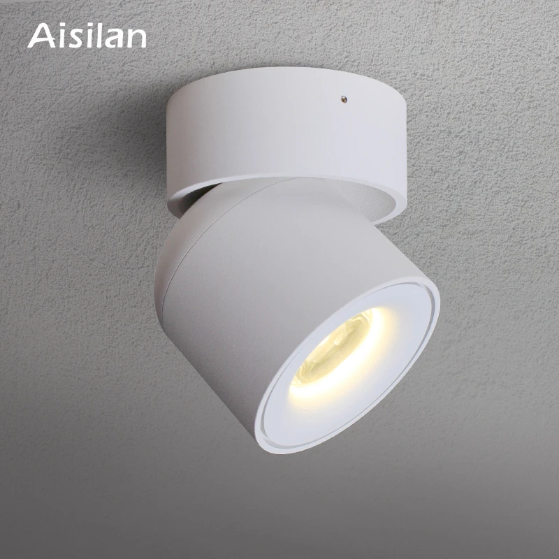 glass ceiling lights Aisilan LED Ceiling light Surface mounted Spot light Cylinder Creative 7W 9W CREE Chip CRI 93 for Bedroom,Foyer,study AC 90-260V modern led ceiling lights
