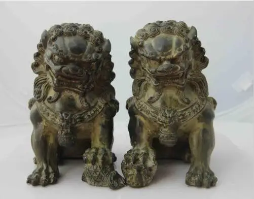 Chinese Horse Feng Shui Copper Bronze Evil Door Fu Foo Dog Lion Protection beast | Дом и сад
