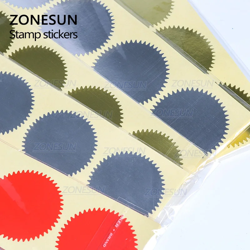 ZONESUN 100 шт. 45 мм наклейка для тиснения штамп печать на заказ сделай сам