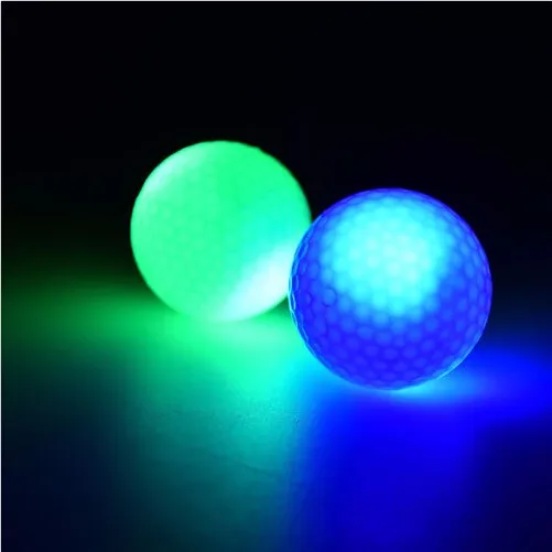 Лидер продаж светодиодные электронные Мячи для гольфа маленький свет мигает светящиеся день и ночь Гольф ing практикующих