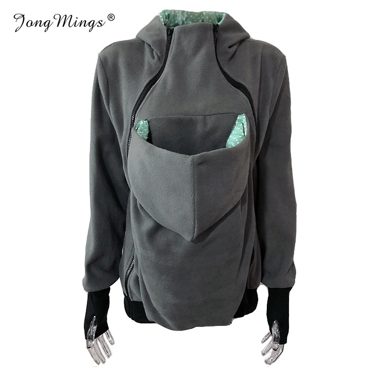  Baby Wearing Warm Hoodie Sweatshirt Outerwear Womens Pregnant Kangaroo Coat 2019 Autumn Winter Mult