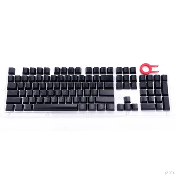 

104 Keys Layout Low Profile Keycaps Set for Mechanical Keyboard Backlit Crystal Edge Design With Key Caps Puller