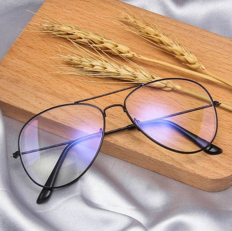 [EL Malus] Ретро Мужские Женские очки фирменный дизайн металлическая оправа пилот анти-синие оптические прозрачные линзы очки унисекс очки