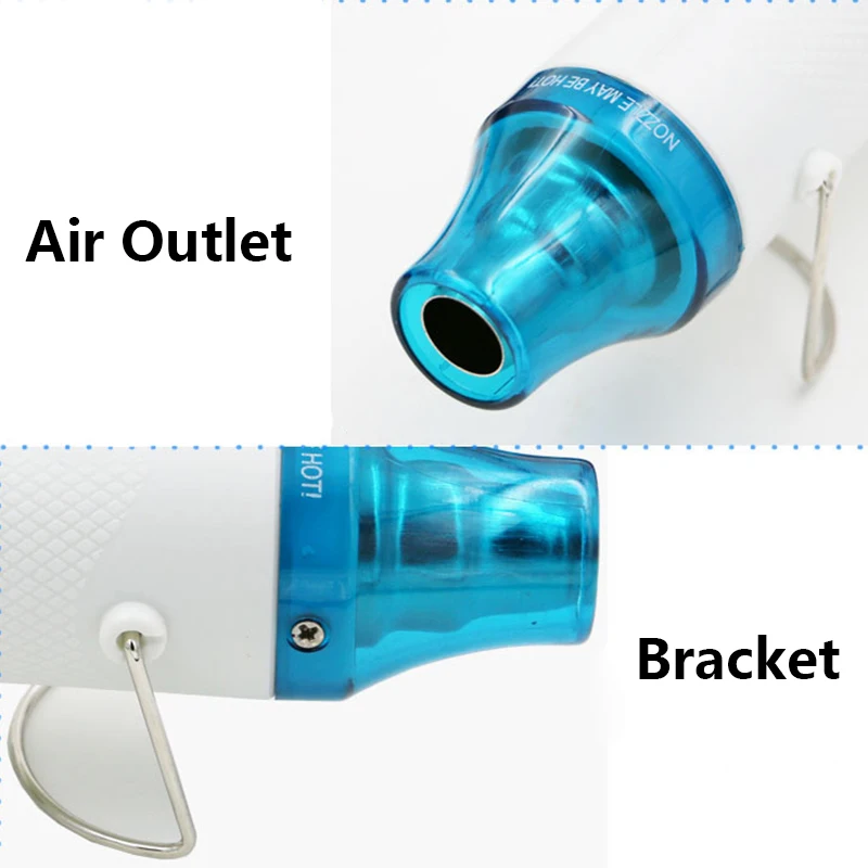 Cheap Heat Gun 110 220V 300W Power MAX 200 Temperature DIY Use Electric Power Tool Portable Digital Mini Hot Air Gun With Seat Shrink