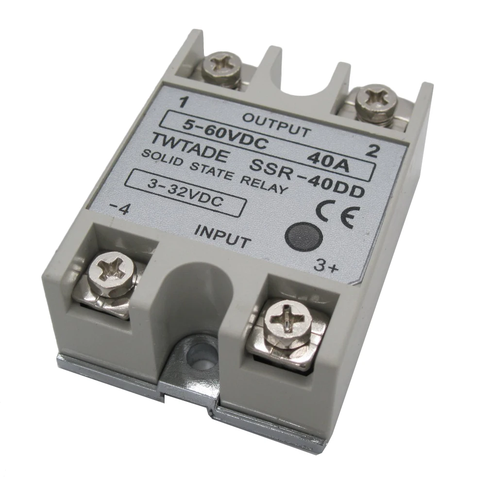 

Single Phase solid state relay SSR-25DD SSR-40DD SSR-50DD SSR-60DD actually 3-32 DC TO 5-60 DC SSR relay solid state