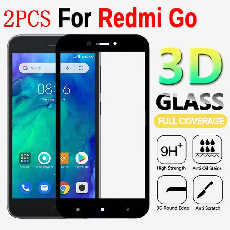 2 шт. закаленное 3d стекло с высоким содержанием алюминия для Xiaomi Redmi Go
