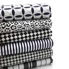 tartan cotton knitting fabric patchwork for apparel sewing & curtain felt fabric printing materials cloth textile checkerboard