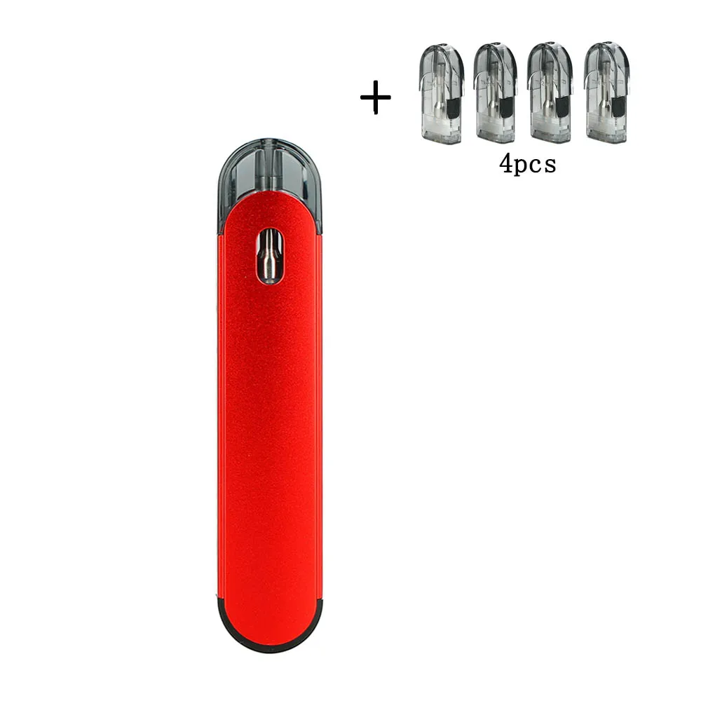 red with Cartridge Стартовый набор Eleaf Elven Pod 360 мАч встроенный аккумулятор с интуитивно понятным индикатором заряда и 4 шт картриджа емкостью 1,6 мл Vs ijust s - Цвет: red with Cartridge