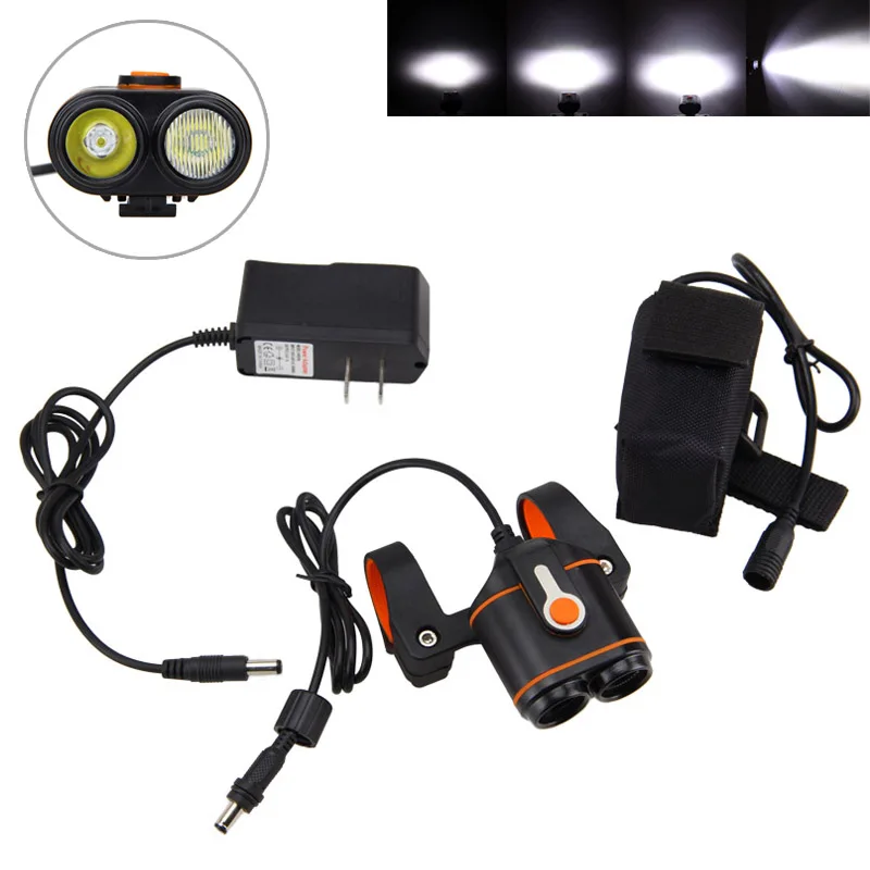 Discount Dual Bike Lamp 10000LM 2*XM-L2 LED Bike Bicycle Light Rechargeable Headlamp Torch +16000mAh Battery Pack + Charger 8 Discount Dual Bike Lamp 10000LM 2*XM-L2 LED Bike Bicycle Light Rechargeable Headlamp Torch +16000mAh Battery Pack + Charger 8