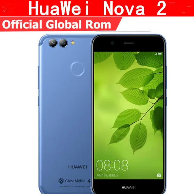

International Firmware HuaWei Nova 2 4G LTE Cell Phone Kirin 659 Android 7.0 5.0" FHD 1920X1080 4GB RAM 64GB ROM 20.0MP