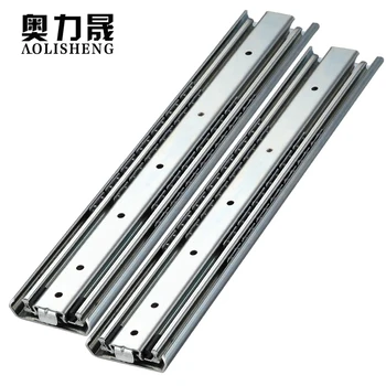 

Heavy Duty Slide Rail 71mm Width 10-40 Inch Three Fold Full Pull Drawer Slide Rail