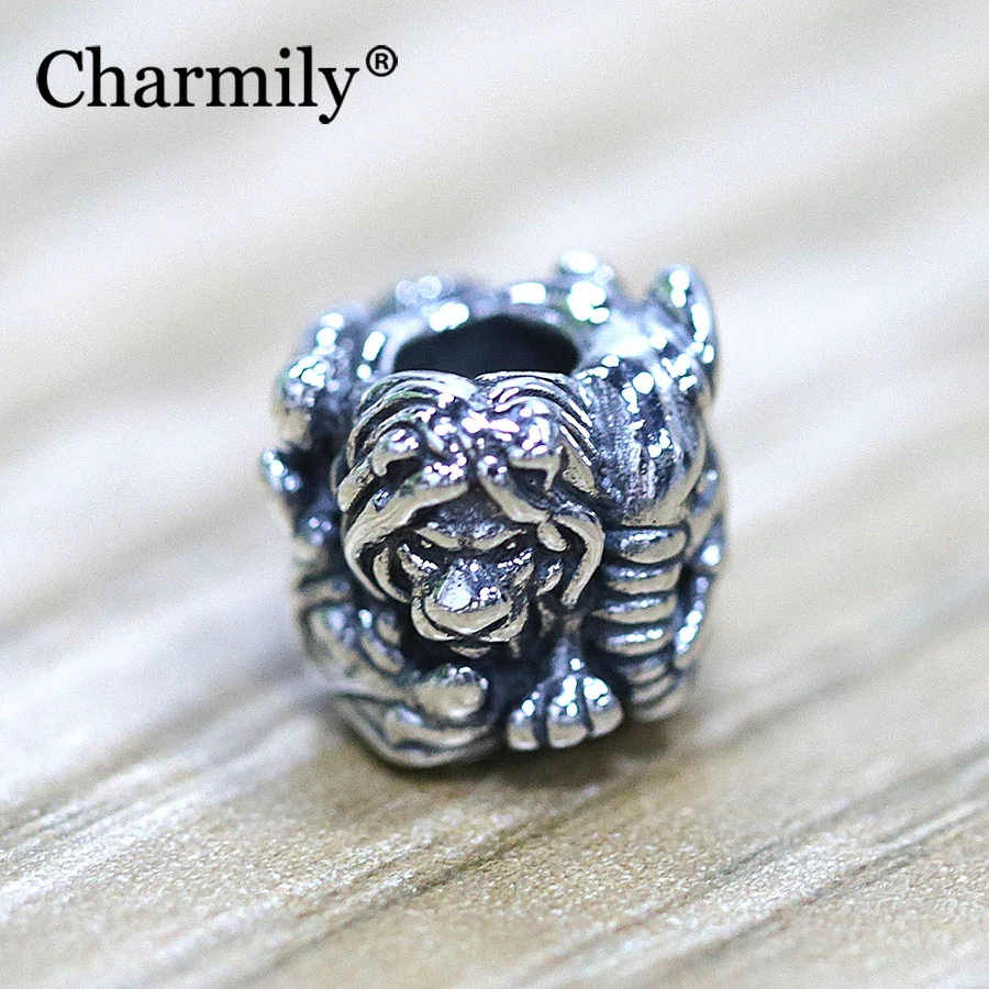 

Charmily Jewelry 925 Sterling Silver Safari Charm Bead DIY For Charm Bracelet