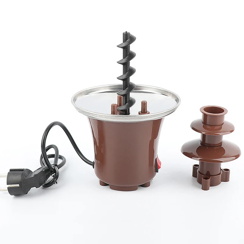 New-Mini-Chocolate-Fountain-Three-Layers-Creative-Design-Chocolate-Melt-With-Heating-Fondue-Machine-DIY-Mini(5)