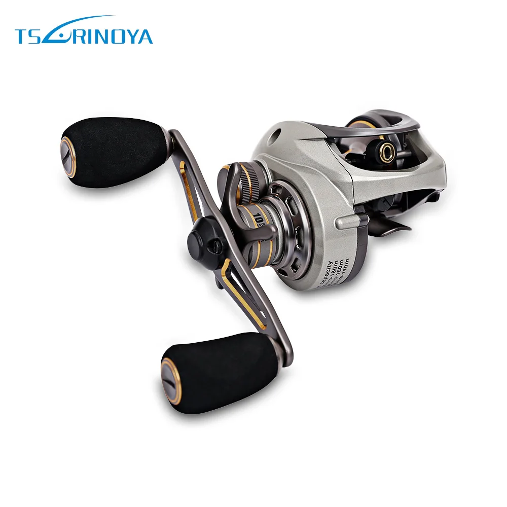 

TSURINOYA CK150 9 + 1BB 6.6:1 Baitcasting Reel Fish Fishing Reels Dual Brake Systems Bait Casting Reels Ocean Saltwater