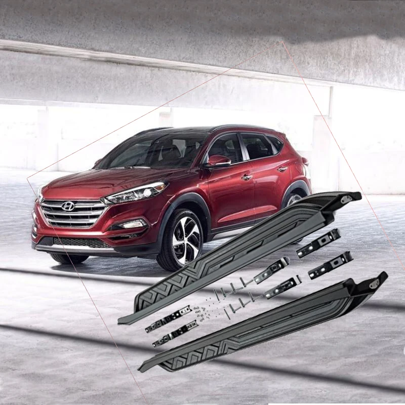 Для Hyundai Tucson. автомобильные ходовые доски Авто боковой шаг бар педали высокого качества европейский стиль Nerf баров