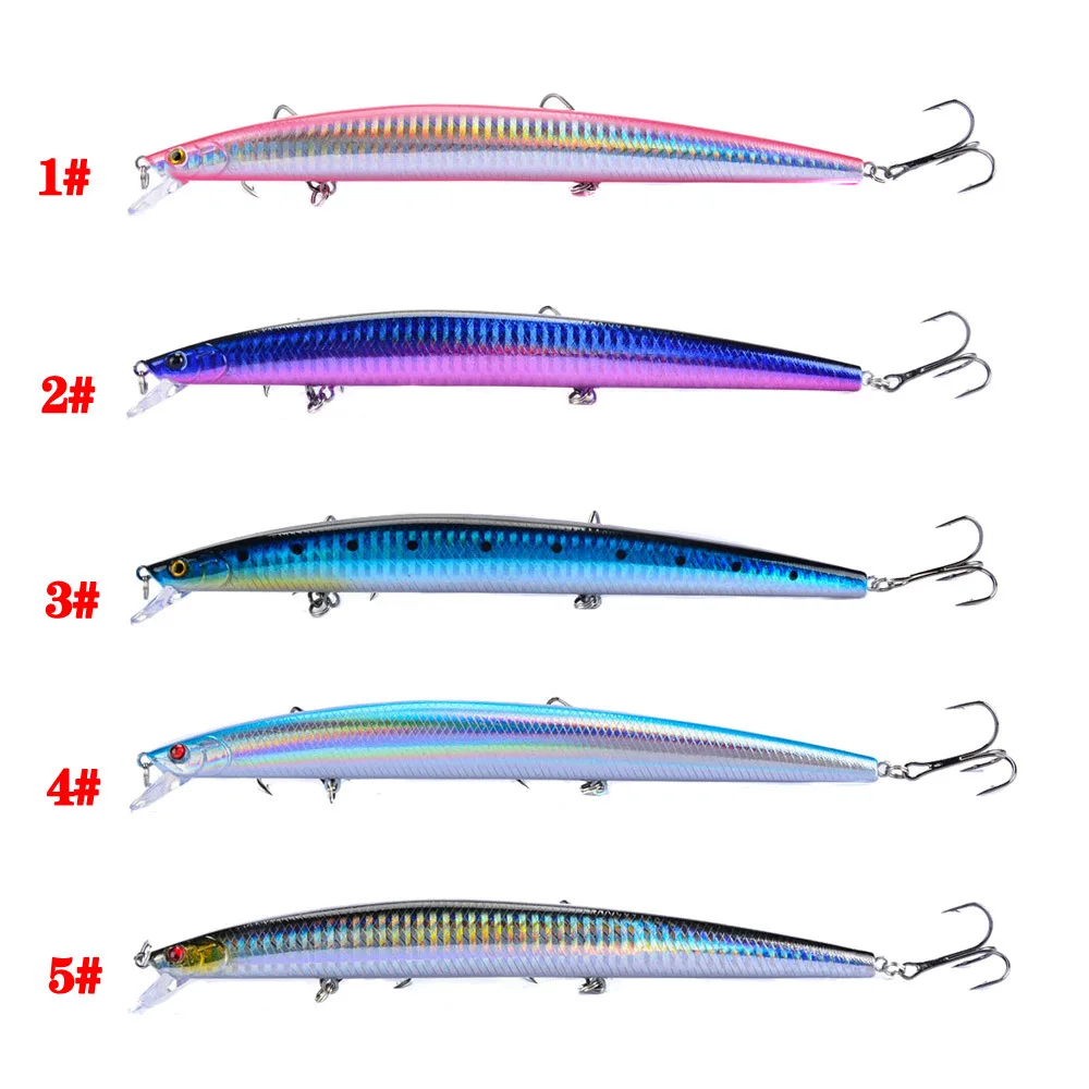 5 шт./лот рыболовные приманки 14 см/24g жесткий наживки, искусственная наживка 5 цветов, блесна, приманка для рыбы приманка-воблер приманка рыболовные снасти pesca 139