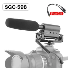 Takstar SGC-598 видео микрофон камера интервью видео запись Vlog микрофон для DSLR камеры Nikon Canon конденсаторный микрофон