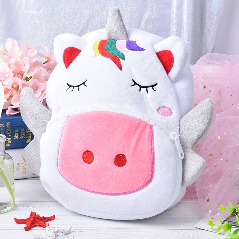 3D Cartoon Unicorn Backpack Kindergarten Schoolbag -Unicorn Fashion HTB1L I0qIuYBuNkSmRyq6AA3pXaS