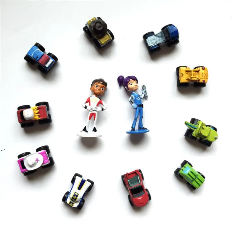 

12 Pcs/Set 3-6 CM Hot Sell Anime Figure Blaze Pvc Model Monster Machines Action Figure Children Toys Birthday Gifts