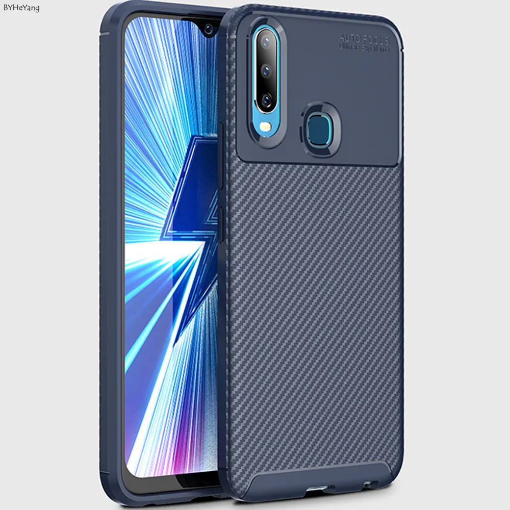 Тонкий чехол для Vivo Y17 Y3 полная защита задняя крышка мягкий ТПУ телефона Y 3