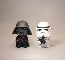 Star Wars 10cm muñeca de Anime figura de acción de la fuerza despierta serie negra Darth Vader juguetes modelo para el regalo de los niños
