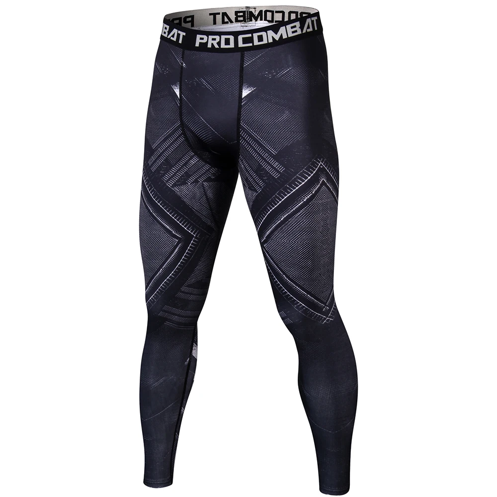 

Black Panther 3D Printed Compression Pants Men Fashion Bodybuilding trousers High Elasticity Joggers Base Layer Skinny Leggings