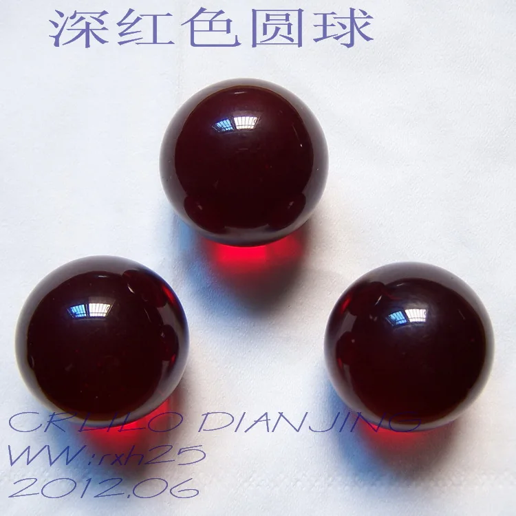 Free shipping 4pcs/lot Red crystal ball 20mm/25mm/30mm marbles The vase
