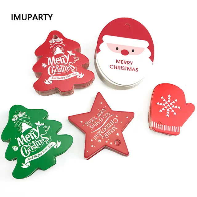 santa christmas tags tower