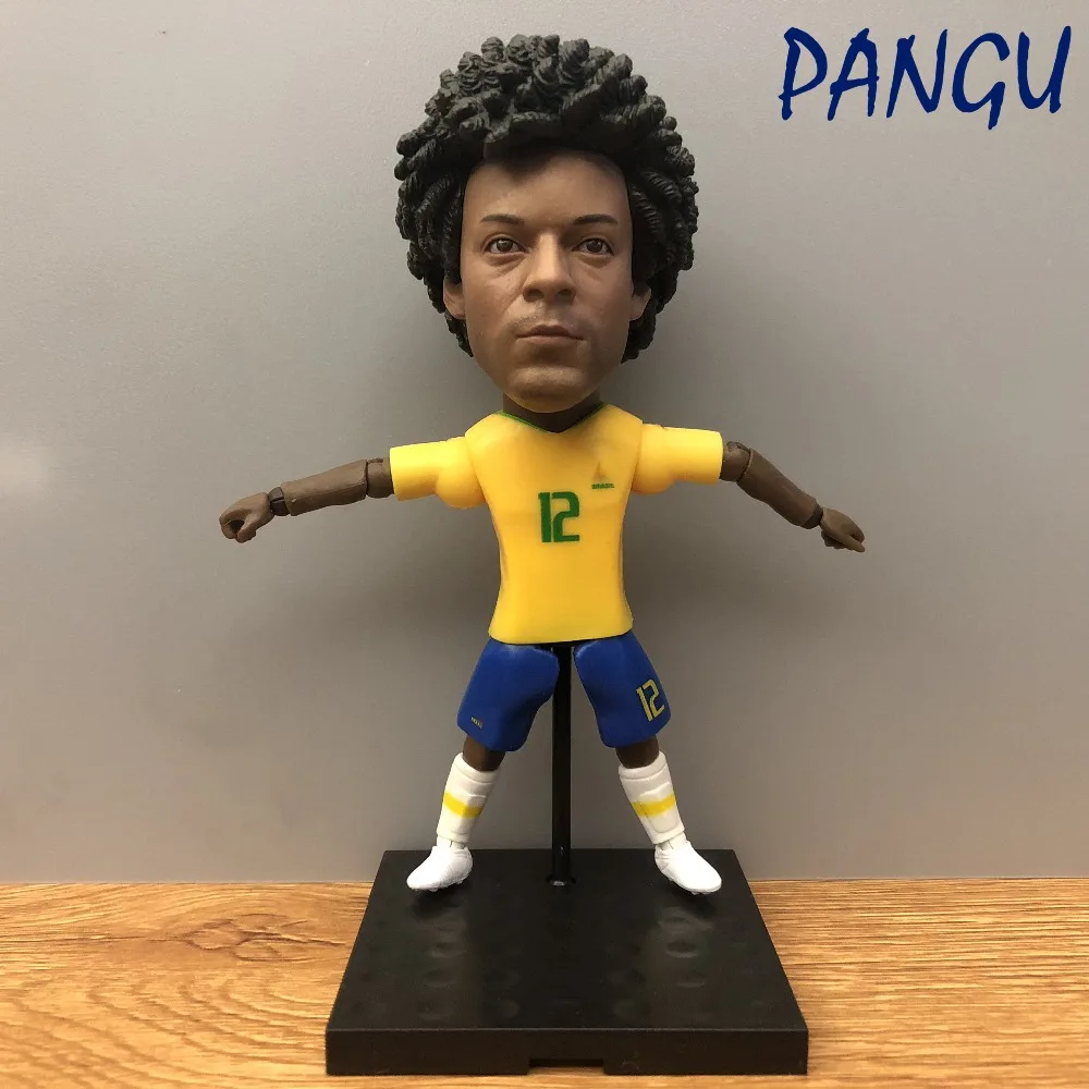 Soccerwe dolls figurine Sports stars MARCELO #12 BRAZIL delicate Movable joints resin model toy action figure collectible gift