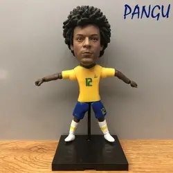 Soccerwe фигурки кукол спортивные звезды MARCELO #12 Бразилия нежный подвижные швы Смола Модель игрушки фигурку Коллекционная подарок